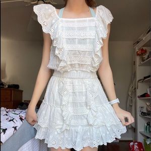 White eyelet dress